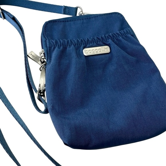 Baggallini Take Two Bryant RFID Protection Crossbody Bag, Blue - Picture 4 of 7